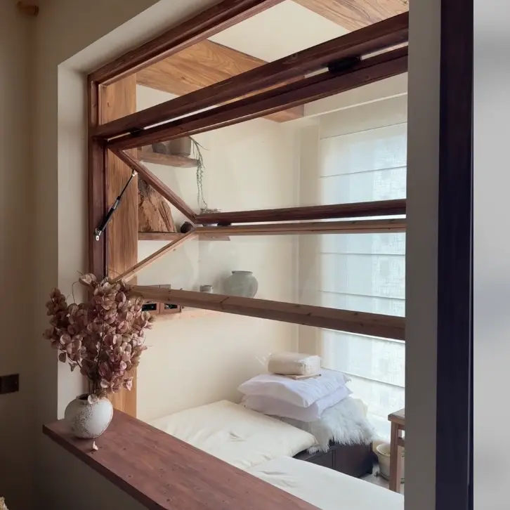 หน้าต่างบานพับด้านบนอลูมิเนียมอัลลอยด์