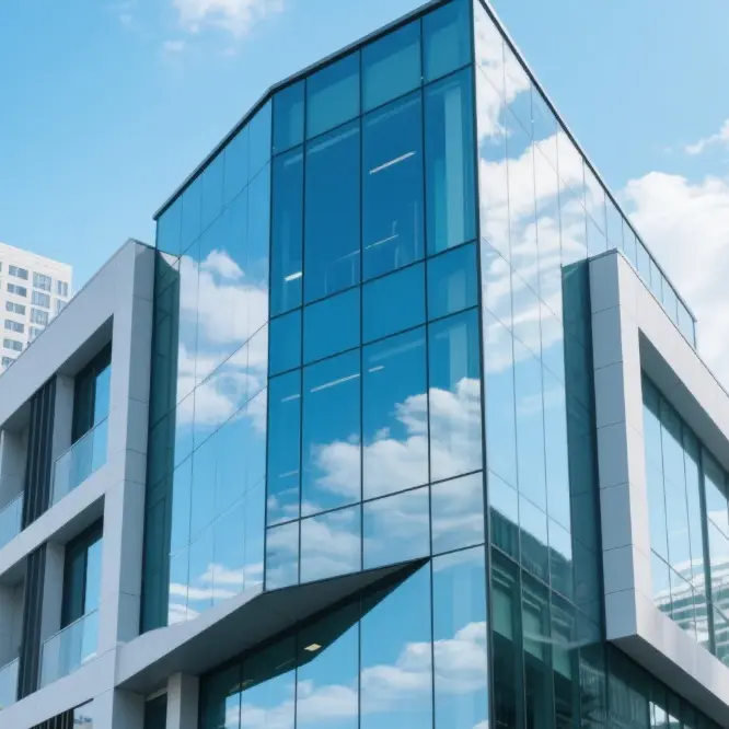 กระจกนิรภัยสำหรับผนังม่าน